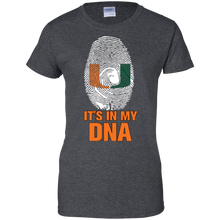 Load image into Gallery viewer, Miami Hurricanes Football It Is In My Dna T-Shirt For Women