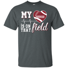 Load image into Gallery viewer, Washington State Cougars Football My Heart is on that Field T - Shirt For Men