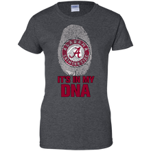 Load image into Gallery viewer, Alabama Crimson Tide Football It Is In My Dna T-Shirt For Women