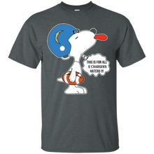 Load image into Gallery viewer, This Is For All U Los Angeles Chargers Haters Snoopy T - Shirt For Men
