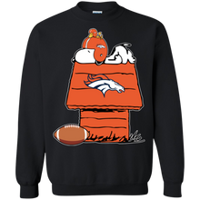 Load image into Gallery viewer, Denver Broncos Snoopy And Woodstock Waiting For Football Season Sweatshirt