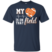 Load image into Gallery viewer, Clemson Tiger_Paw Football My Heart is on that Field T - Shirt For Men