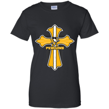 Load image into Gallery viewer, Cross Shirt For Jesus And Pittsburgh Penguins Fans T-Shirt For Women
