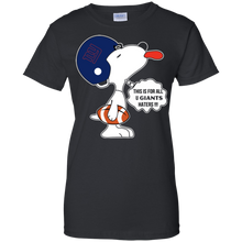 Load image into Gallery viewer, This Is For All U New York Giants Haters Snoopy T-Shirt For Women