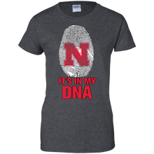 Load image into Gallery viewer, Nebraska Cornhuskers Football It Is In My Dna T-Shirt For Women