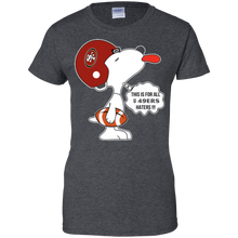 Load image into Gallery viewer, This Is For All U San Francisco 49ers Haters Snoopy T-Shirt For Women