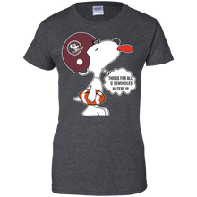 Load image into Gallery viewer, This Is For All U Florida State Seminoles Haters Snoopy T-Shirt For Women