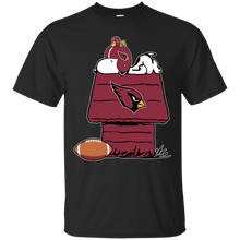 Load image into Gallery viewer, Arizona Cardinals Snoopy And Woodstock Waiting For Football Season T - Shirt For Men