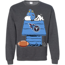 Load image into Gallery viewer, Tennessee Titans Snoopy And Woodstock Waiting For Football Season Sweatshirt