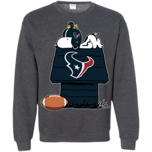 Load image into Gallery viewer, Houston Texans Snoopy And Woodstock Waiting For Football Season Sweatshirt
