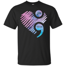 Load image into Gallery viewer, You Matter Don't Let Your Story End Semicolon T - Shirt For Men