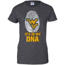 Load image into Gallery viewer, West Virginia Mountaineers Football It Is In My Dna T-Shirt For Women