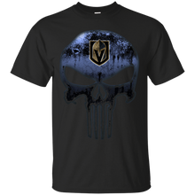 Load image into Gallery viewer, Vegas Golden Knights Hockey The Punisher Skull T - Shirt For Men