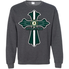 Load image into Gallery viewer, Cross Shirt For Jesus And Oakland Athletics Fans Sweatshirt