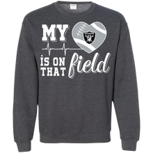 Load image into Gallery viewer, Oakland Raiders Football My Heart is on that Field Sweatshirt