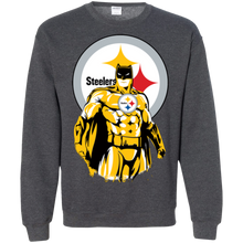 Load image into Gallery viewer, Steelers Football Batman Sweatshirt