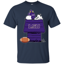 Load image into Gallery viewer, Lsu Tigers Snoopy And Woodstock Waiting For Football Season T - Shirt For Men