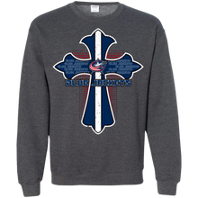 Load image into Gallery viewer, Cross Shirt For Jesus And Columbus Blue Jackets Fans Sweatshirt