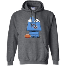 Load image into Gallery viewer, Tennessee Titans Snoopy And Woodstock Waiting For Football Season Hoodie Shirt