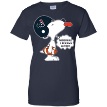 Load image into Gallery viewer, This Is For All U Houston Texans Haters Snoopy T-Shirt For Women