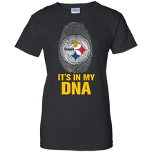 Load image into Gallery viewer, Steelers Football It Is In My Dna T-Shirt For Women
