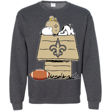 Load image into Gallery viewer, New Orleans Saints Snoopy And Woodstock Waiting For Football Season Sweatshirt