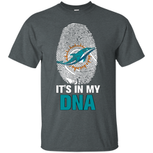 Load image into Gallery viewer, Dolphins Football It Is In My Dna T - Shirt For Men
