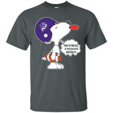 Load image into Gallery viewer, This Is For All U Abilene Christian Wildcats Haters Snoopy T - Shirt For Men