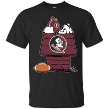 Load image into Gallery viewer, Florida State Seminoles Snoopy And Woodstock Waiting For Football Season T - Shirt For Men