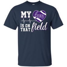 Load image into Gallery viewer, TCU Horned Frogs Football My Heart is on that Field T - Shirt For Men