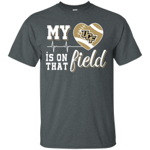 Load image into Gallery viewer, UCF Knights Football My Heart is on that Field T - Shirt For Men