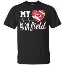 Load image into Gallery viewer, Kansas City Chiefs Football My Heart is on that Field T - Shirt For Men