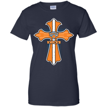 Load image into Gallery viewer, Cross Shirt For Jesus And New York Knicks Fans T-Shirt For Women