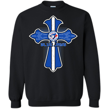 Load image into Gallery viewer, Cross Shirt For Jesus And Toronto Blue Jays Fans Sweatshirt