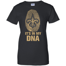 Load image into Gallery viewer, Saints Football It Is In My Dna T-Shirt For Women