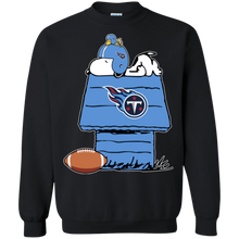 Load image into Gallery viewer, Tennessee Titans Snoopy And Woodstock Waiting For Football Season Sweatshirt