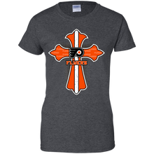 Load image into Gallery viewer, Cross Shirt For Jesus And Philadelphia Flyers Fans T-Shirt For Women